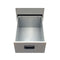 File Cabinet With 3 Drawers Grey Steel