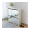 Shoe Cabinet 2 Layer Mirror White 63X17X67 Cm