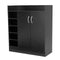 21 Pairs Shoe Cabinet Rack Storage Organiser 80X30X 90 Cm Black