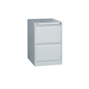 Move Vertical Filing Cabinet Assembled Silver Grey
