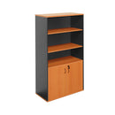 Half Door Freestanding Cabinet 900Mm W X 450Mm D X 1800Mm H Cherry