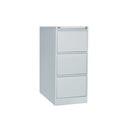 Move Vertical Filing Cabinet Assembled Silver Grey