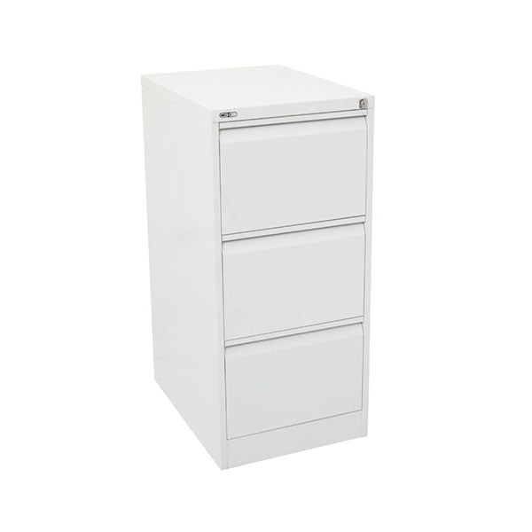 Move Heavy Duty Drawer Filing Cabinet Assembled White Satin