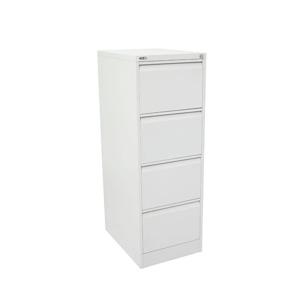 Move Heavy Duty Drawer Filing Cabinet Assembled White Satin