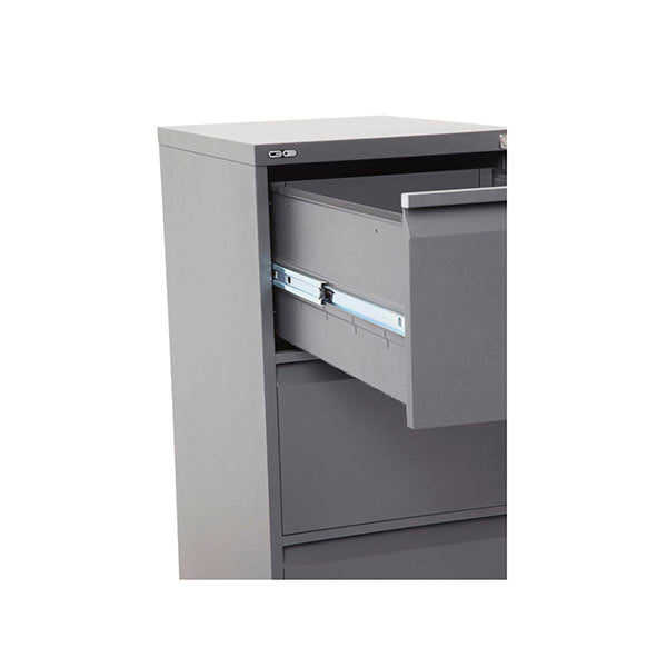 Move Heavy Duty Drawer Filing Cabinet Assembled Graphite Ripple
