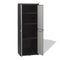 Garden Storage Cabinet With 3 Shelves Black And Grey