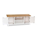 Tv Cabinet 120X35X48 Cm Solid Oak Wood