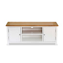 Tv Cabinet 120X35X48 Cm Solid Oak Wood