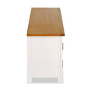 Tv Cabinet 120X35X48 Cm Solid Oak Wood