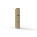 Space 3 Door Melamine Locker 1850Mm H X 305Mm W X 455Mm D Oak