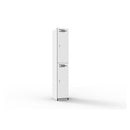 Space 2 Door Melamine Locker 1850Mm H X 305Mm W X 455Mm D White
