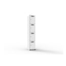 Space 4 Door Melamine Locker 1850Mm H X 305Mm W X 455Mm D White