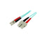 Startech Fiber Optic Cable 10 Gb Aqua Multimode Duplex