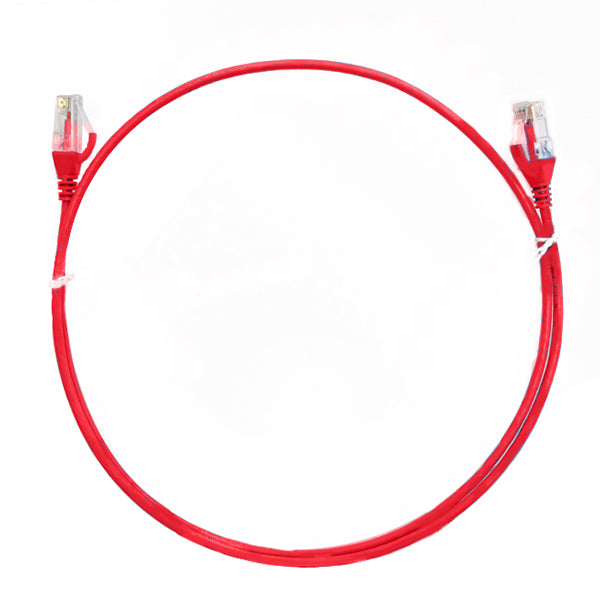 Cat 6 Rj45 Rj45 Ultra Thin Lszh Network Cables Red