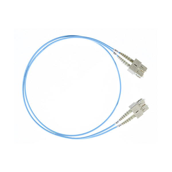 1M Sc Sc Om4 Multimode Fiber Optic Cable Blue