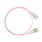 Sc Sc Om1 Multimode Fibre Optic Cable Salmon Pink