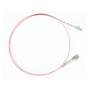 Lc Lc Om4 Multimode Fiber Optic Cable 2 Mm Oversleeving Salmon Pink