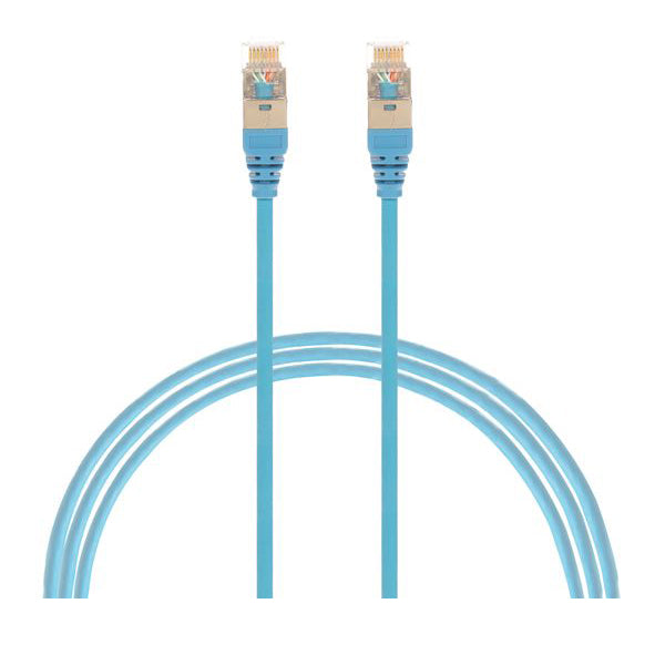 Cat 6A Rj45 S Ftp Thin Lszh 30 Awg Network Cable Blue