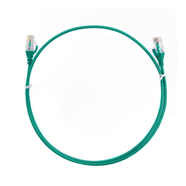 4M Cat 6 Rj45 Rj45 Ultra Thin Lszh Network Cables Green