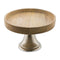 Wooden Cake Stand With Aluminium Foot 30Cm