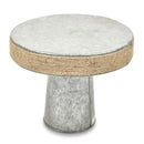 Cake Stand Silver With Jute Border 355X200Mm