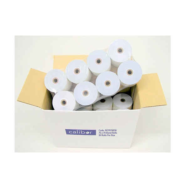 Calibor Bond Paper 76X76 50 Rolls Box Plain