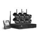 6 Camera Sets Cctv Wireless Security System 2Tb 8Ch Nvr 720P