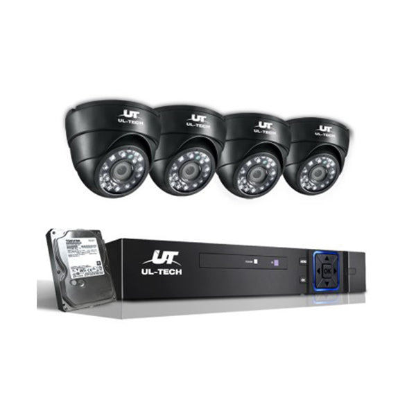 4 Camera Sets Cctv Security System 2Tb 8Ch Dvr 1080P
