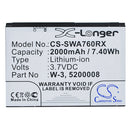 Cameron Sino Swa760Rx 2000Mah Battery For Sierra Wireless Hotspot
