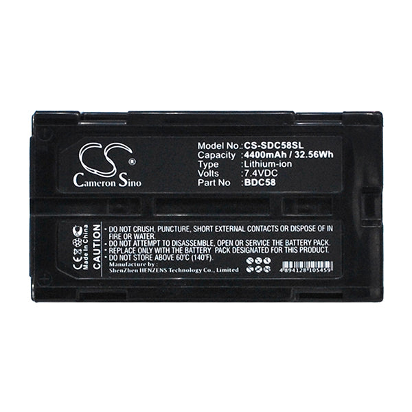 Cameron Sino Sdc58Sl 4400Mah Battery For Sokkia Survey Test Equipment