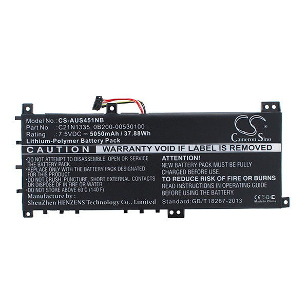 Cameron Sino Aus451Nb 5050Mah Battery For Asus Notebook Laptop