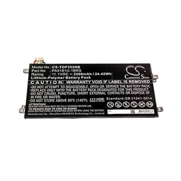 Cameron Sino Top352Nb 2200Mah Battery For Toshiba Notebook Laptop