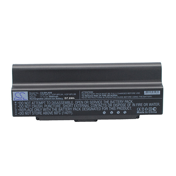 Cameron Sino Bpl9Db 8800Mah Battery For Sony Notebook Laptop