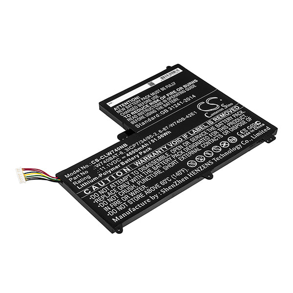 Cameron Sino Clw740Nb 4600Mah Battery Clevo Terrans Force Sager Laptop