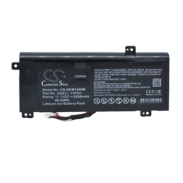 Cameron Sino Dem140Nb 6200Mah Battery For Dell Notebook Laptop