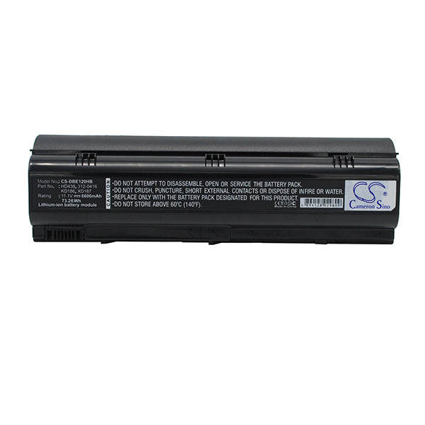 Cameron Sino Dbe120Hb 6600Mah Battery For Dell Notebook Laptop