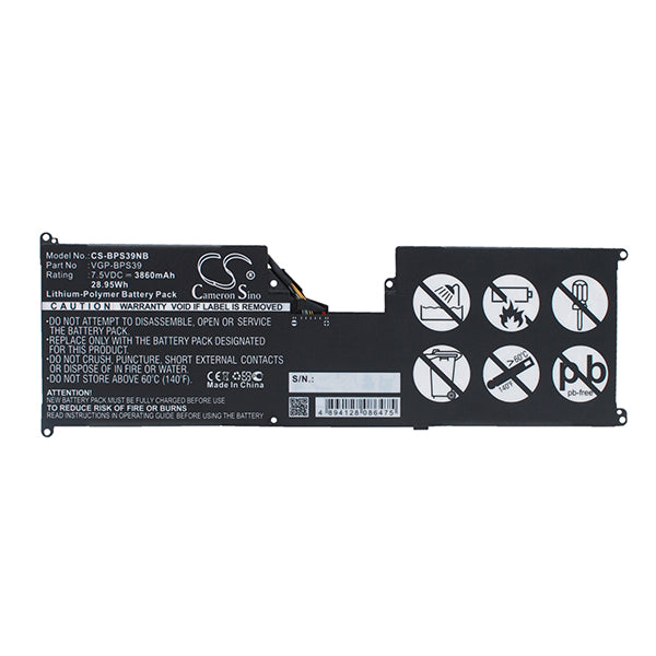 Cameron Sino Bps39Nb 3860Mah Battery For Sony Notebook Laptop