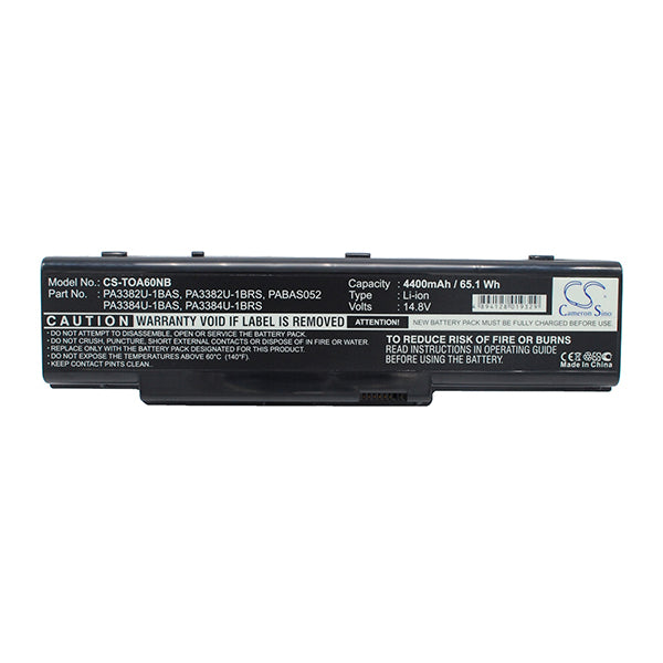 Cameron Sino Toa60Nb 4400Mah Battery For Toshiba Notebook Laptop