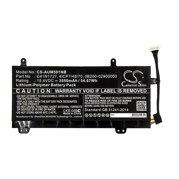 Cameron Sino Aum501Nb 3550Mah Battery For Asus Notebook Laptop