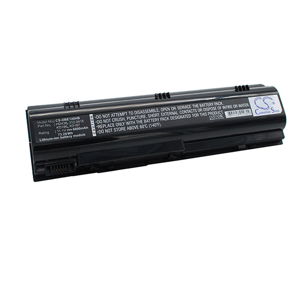 Cameron Sino Dbe120Hb 6600Mah Battery For Dell Notebook Laptop