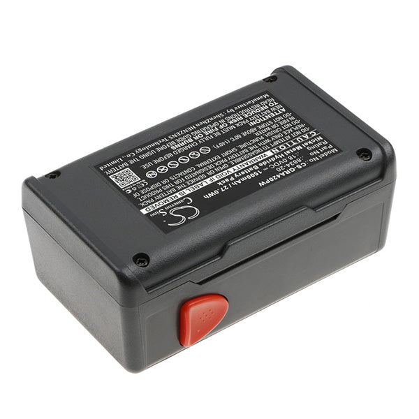 Cameron Sino Gra420Pw 1500Mah Battery For Gardena Lawn Mowers