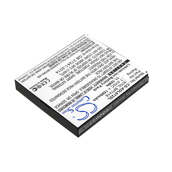 Cameron Sino Adl672Sl 1500Mah Battery Additel Survey Test Equipment
