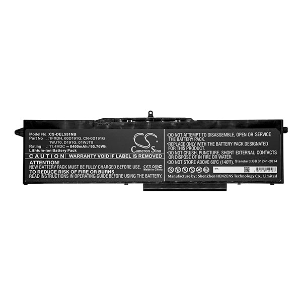 Cameron Sino Del551Nb 8400Mah Battery For Dell Notebook Laptop