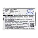 Cameron Sino Ctz400Sl 1600 Mah Battery For Canon Dictionary