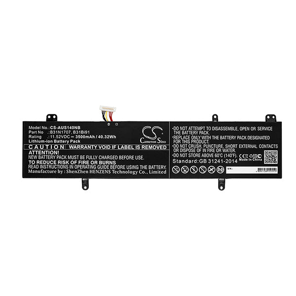 Cameron Sino Aus140Nb 3500Mah Battery For Asus Notebook Laptop