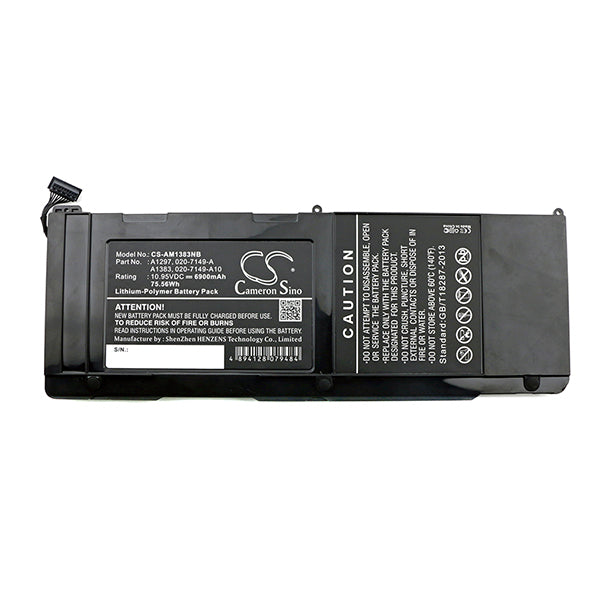 Cameron Sino Am1383Nb 6900Mah Battery For Apple Notebook Laptop