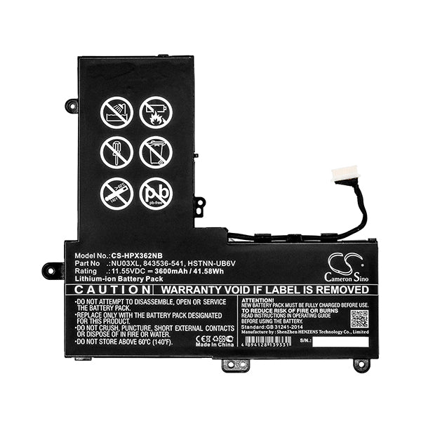 Cameron Sino Hpx362Nb 3600Mah Battery For HP Notebook Laptop