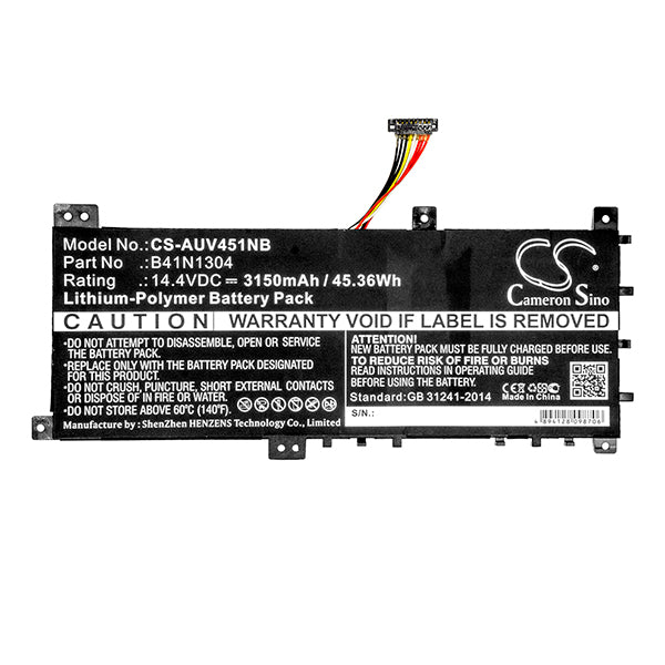 Cameron Sino Auv451Nb 3150Mah Battery For Asus Notebook Laptop