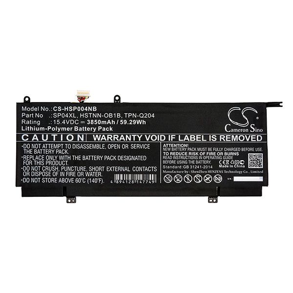 Cameron Sino Hsp004Nb 3850Mah Battery For HP Notebook Laptop
