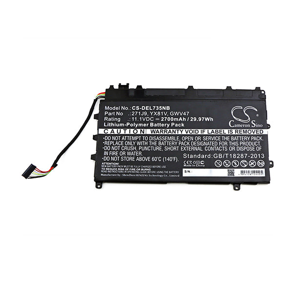 Cameron Sino Del735Nb 2700Mah Battery For Dell Notebook Laptop